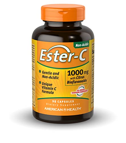 Ester-C American Health con Bioflavonoides Cítricos - Soporte Inmunológico 24 Horas, Suave para el Estómago, Vitamina C No Ácida - 1000 mg, 90 - imagen 1