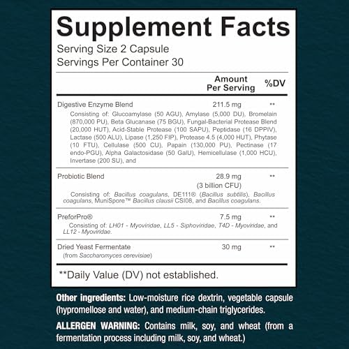 Suplemento Premium 4 en 1: Probióticos, Prebióticos, Postbióticos y Enzimas Digestivas para Hombres y Mujeres – Apoya la Salud Digestiva e Inmunidad - imagen 2