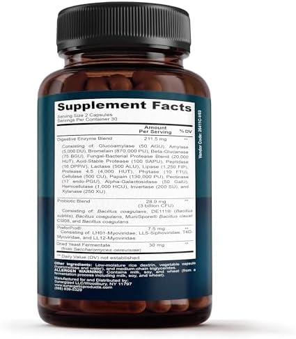 Suplemento Premium 4 en 1: Probióticos, Prebióticos, Postbióticos y Enzimas Digestivas para Hombres y Mujeres – Apoya la Salud Digestiva e Inmunidad - imagen 8