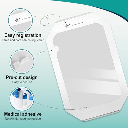30 Paquetes de Vendajes Transparentes 6'' x 8'' - Apósitos Impermeables para Natación, Ducha, Heridas, Cuidado de Tatuajes y Terapia de Cicatrices - imagen 3