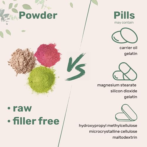Micro Ingredients Super Greens en Polvo, 1lb | Mezcla de 100 Superalimentos con Verduras, Probióticos, Frutas, Vegetales y Hongos | Fuente de - imagen 7