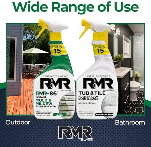 Sistema RMR Completo para Borrar Manchas de Moho y Hongos – Limpiador de Baños y Azulejos Sin Frotar + Spray Instantáneo para Manchas de Moho, Kit de - imagen 2