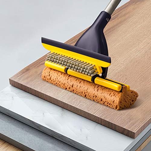 Mopa Esponja Yocada para Uso en Casa y Comercial, Limpieza de Pisos de Azulejo, Baño y Garaje, Incluye 2 Cabezas, Mango Telescópico de 42.5 a 52 - imagen 7