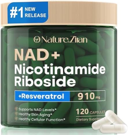 Suplemento de NAD - 910 mg de Nicotinamida Ribósido para Hombres y Mujeres, Liposomal con Resveratrol para Enfoque y Energía - 120 Cápsulas - imagen 1