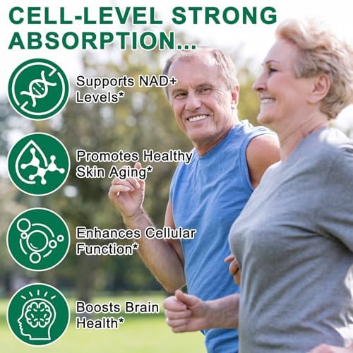 Suplemento de NAD - 910 mg de Nicotinamida Ribósido para Hombres y Mujeres, Liposomal con Resveratrol para Enfoque y Energía - 120 Cápsulas - imagen 5