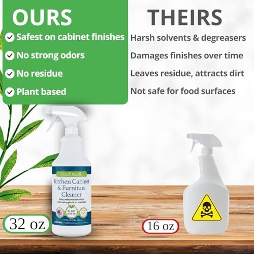 Limpiador de Gabinetes de Cocina - Solución a Base de Plantas, Seguro para Pintura y Madera, Uso Diario, Sin Residuos, Ecológico, Aprobado por - imagen 4