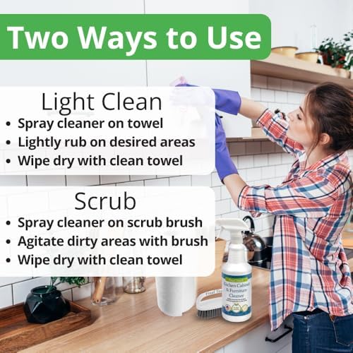 Limpiador de Gabinetes de Cocina - Solución a Base de Plantas, Seguro para Pintura y Madera, Uso Diario, Sin Residuos, Ecológico, Aprobado por - imagen 7