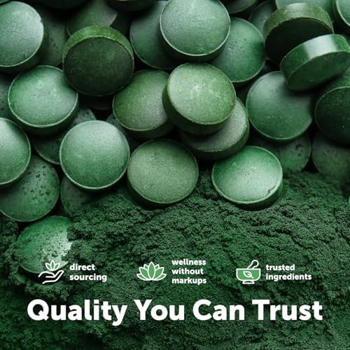 Tabletas Mini de Spirulina y Chlorella Orgánicas Micro Ingredients, 2,500 Tabletas (Suministro de 8 Meses) | Mezcla 50/50 de Algas | Sin Rellenos, No - imagen 6
