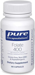Suplemento de Folato 400 Pure Encapsulations | Metafolin L-5-MTHF para Salud Cardiovascular, Celular y Neural* | 90 Cápsulas - imagen 1