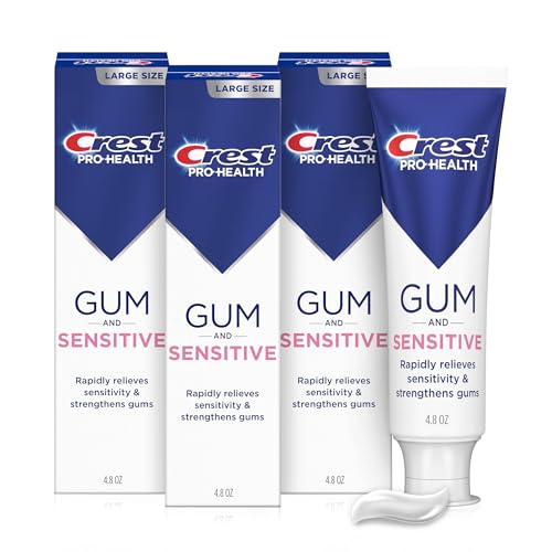 Pasta Dental Crest para Sensibilidad y Encías 4.8 oz (Paquete de 3), Alivia Sensibilidad, Fortalece Encías, Anticaries, Clínicamente Probada, - imagen 3