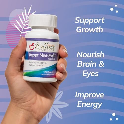 Super Mini-Multi - Multivitaminas para Niños en Cápsulas Tragables con Folato Metílico, B12 Metílico y Vitaminas B para Crecimiento y Salud Cerebral - imagen 4