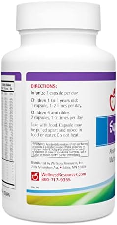 Super Mini-Multi - Multivitaminas para Niños en Cápsulas Tragables con Folato Metílico, B12 Metílico y Vitaminas B para Crecimiento y Salud Cerebral - imagen 8