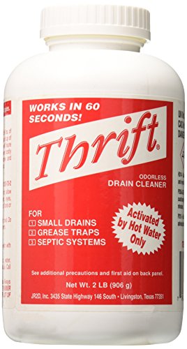Limpiador de Desagües Thrift T-200 – Abridor de Desagües Inodoro de 2 lb – Activado con Agua Caliente – Para Drenajes Pequeños, Trampas de Grasa y - imagen 2