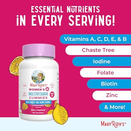 Multivitamínico para Mujeres 40+ MaryRuth's | Sin Azúcar | Vitaminas Veganas | Apoyo Inmunológico | Gummy para Cabello, Piel y Uñas | 60 Unidades - imagen 7