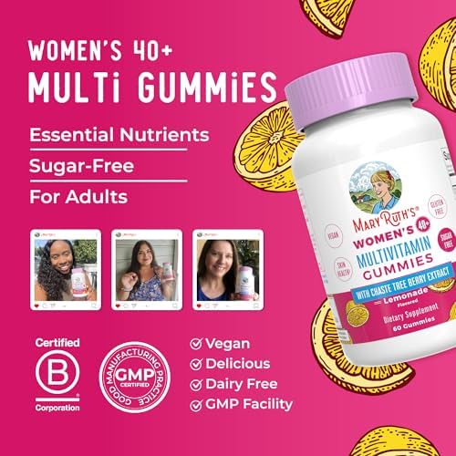 Multivitamínico para Mujeres 40+ MaryRuth's | Sin Azúcar | Vitaminas Veganas | Apoyo Inmunológico | Gummy para Cabello, Piel y Uñas | 60 Unidades - imagen 8