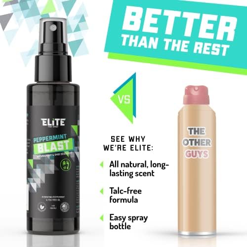 Desodorante para Zapatos Elite Sportz (800+ Aerosoles) - Spray para Pies y Eliminador de Olores - Frescura de Menta para Zapatos - Regalo Ideal para - imagen 3
