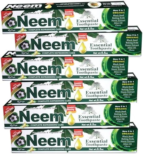 Pasta Dental NEEM ESSENTIAL Nueva Fórmula 5 en 1 Paquete de 6 unidades - imagen 1