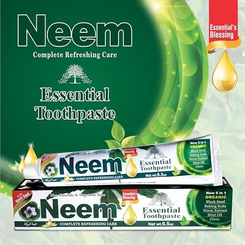 Pasta Dental NEEM ESSENTIAL Nueva Fórmula 5 en 1 Paquete de 6 unidades - imagen 4