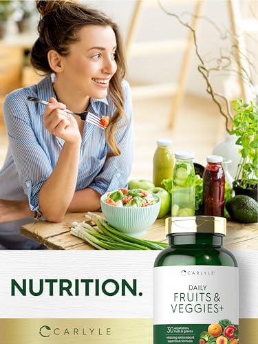 Suplemento de Frutas y Verduras Carlyle | 250 Cápsulas | Hecho con 30 Frutas y Verduras | Fórmula Vegetariana, No Transgénica, Sin Gluten - imagen 7