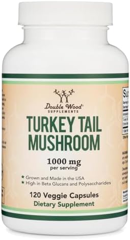 Suplemento de Hongo Cola de Pavo (120 Cápsulas - Suministro para 2 Meses) (Coriolus Versicolor) Apoyo Integral al Sistema Inmunológico, No GMO, Sin - imagen 1