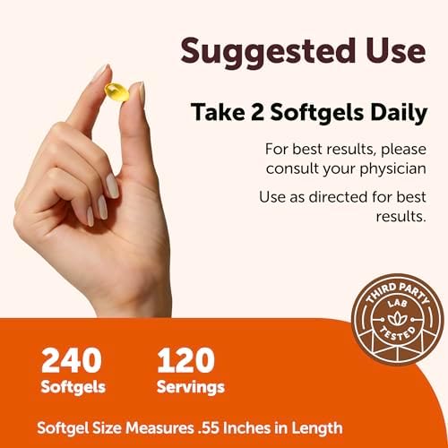 Micro Ingredients Vitamina E 1000 IU (450 mg) por Porción, 240 Softgels | Suplemento Diario de Vitamina E | Suministro para 4 Meses | Sin OGM, Libre - imagen 4
