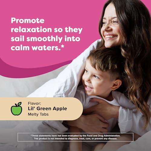 Suplemento de Magnesio para Niños Captain Calm de Renzo, con L-Theanine, Vitaminas Disolubles para Relajación y Ánimo, Tabletas Melty Sin Azúcar, - imagen 2