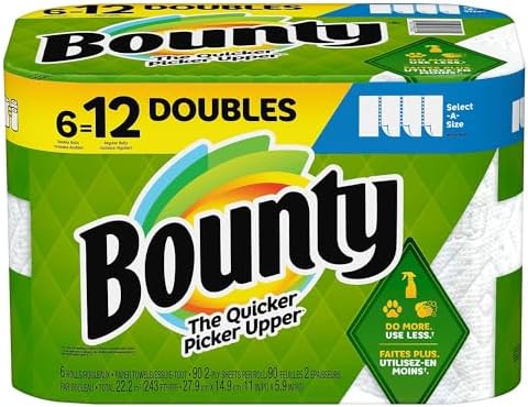 Toallas de Papel Bounty Select-A-Size 2 Capas, 110 Hojas/Rollo, Paquete de 2 (Modelo 1939879) - imagen 1