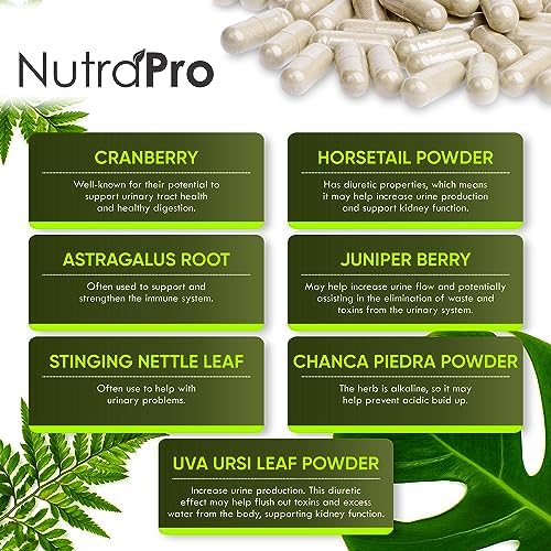 NutraPro Limpieza y Reparación de Riñones y Soporte de Vejiga - Suplemento para la Salud Renal con Chanca Piedra, Arándano y Bayas de Enebro. - imagen 4