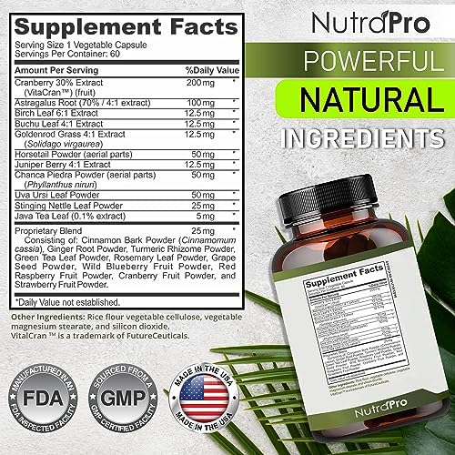 NutraPro Limpieza y Reparación de Riñones y Soporte de Vejiga - Suplemento para la Salud Renal con Chanca Piedra, Arándano y Bayas de Enebro. - imagen 6
