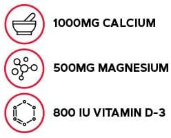 GNC Calcio Plus Magnesio y Vitamina D-3 1000mg, Esencial para Huesos Fuertes, 180 Cápsulas - imagen 3