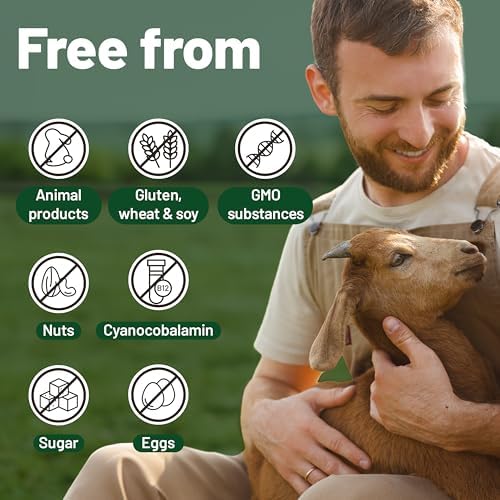 Multivitaminas y Minerales Veganas para Hombres y Mujeres con Alta Potencia de Vitamina B12, D3 y K2 - 180 Tabletas Veganas, Suministro para 6 Meses. - imagen 7