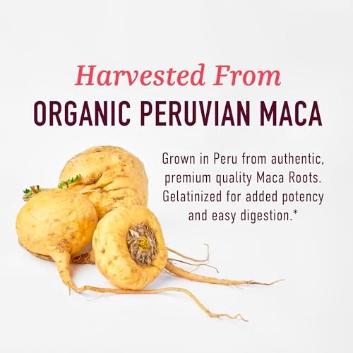 Cápsulas de Raíz de Maca Orgánica para Mujeres | Maca Peruana 2250MG Extra Fuerte | Polvo de Raíz Roja, Negra y Amarilla con Pimienta Negra | - imagen 5