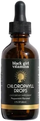 Gotas de Clorofila Líquida Black Girl Vitamins – Hoja de Morera + Clorofilina con Menta, Concentrado Líquido Vegano, Apoya la Digestión y Piel - imagen 1