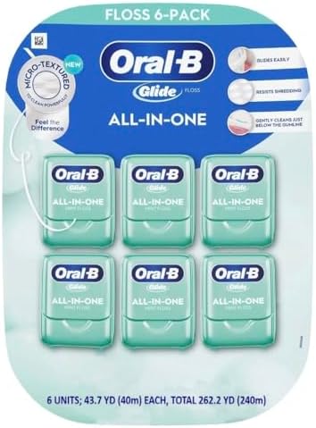Hilo Dental Oral-B Glide Todo en Uno, Sabor Menta, Paquete de 6 Unidades - imagen 1