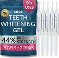 Gel Blanqueador Dental para Moldes – Fuerza Pro 44% Peróxido de Carbamida, 5 Jeringas (50 Usos) + 2 Moldes, Blanqueador Seguro para Esmalte, Elimina - imagen 1