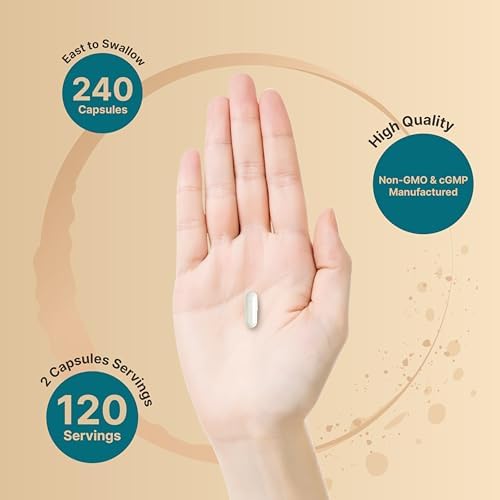 NatureBell Magnesio Glicinato Puro 1,000 mg, 240 Cápsulas Vegetarianas | Magnesio Glicinato Chelado con Vitamina C – Sin OGM, Sin Rellenos, Fabricado - imagen 5