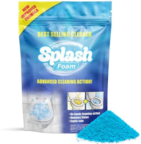 Limpiador de Inodoro Splash Foam - Polvo Limpiador Autactivado para la Limpieza de Tazas de Baño - imagen 1
