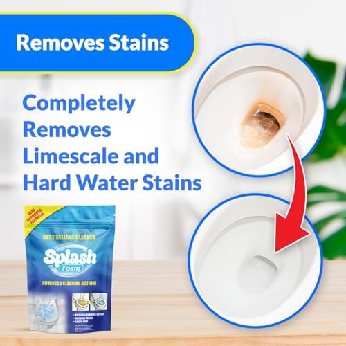 Limpiador de Inodoro Splash Foam - Polvo Limpiador Autactivado para la Limpieza de Tazas de Baño - imagen 5