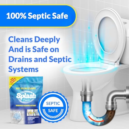 Limpiador de Inodoro Splash Foam - Polvo Limpiador Autactivado para la Limpieza de Tazas de Baño - imagen 7