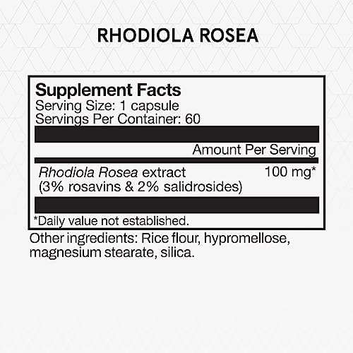 Suplemento de Rhodiola Rosea Momentous - Adaptógeno para Cognición, Fatiga y Estrés - Extracto de Raíz de Rhodiola - Certificado NSF - Libre de GMO y - imagen 2