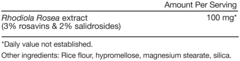 Suplemento de Rhodiola Rosea Momentous - Adaptógeno para Cognición, Fatiga y Estrés - Extracto de Raíz de Rhodiola - Certificado NSF - Libre de GMO y - imagen 3