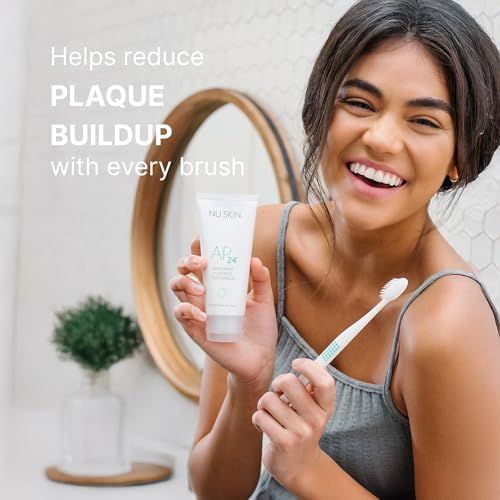 Pasta Dental Blanqueadora Nu Skin AP 24 con Flúor | Sabor Menta Vainilla | 4 oz | Elimina Manchas y Previene Caries - imagen 4
