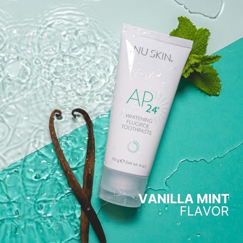 Pasta Dental Blanqueadora Nu Skin AP 24 con Flúor | Sabor Menta Vainilla | 4 oz | Elimina Manchas y Previene Caries - imagen 7
