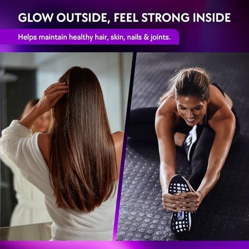 Gomitas de Biotina YOLOBALANCE 10000mcg para el Crecimiento del Cabello - Sin Azúcar, Colágeno Múltiple con Queratina, Sílice y Ácido Hialurónico - - imagen 7