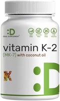 SUPLEMENTO DEAL Vitamina K2 MK-7 200mcg por Porción, 240 Softgels de Aceite de Coco | Menaquinona-7 de Fácil Absorción | Soporte para Huesos, - imagen 1