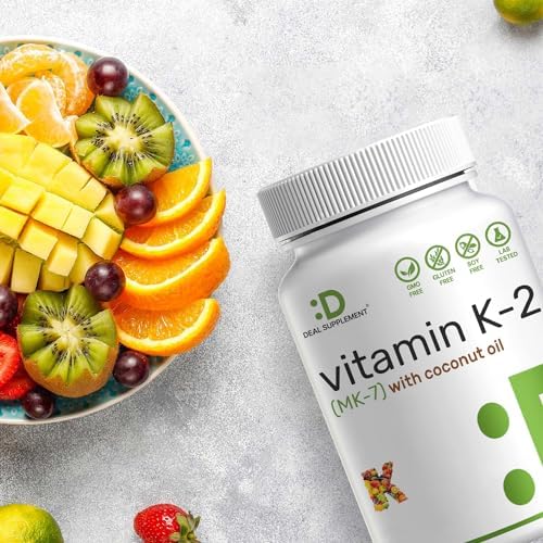SUPLEMENTO DEAL Vitamina K2 MK-7 200mcg por Porción, 240 Softgels de Aceite de Coco | Menaquinona-7 de Fácil Absorción | Soporte para Huesos, - imagen 7