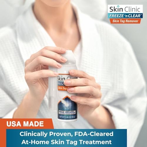 Skin Clinic Freeze 'n Clear Eliminador de Etiquetas de Piel - Kit Criogénico con 8 Aplicadores de Punta Precisa + Pinzas - Solución Aprobada por la - imagen 3