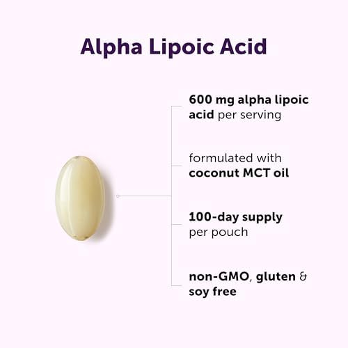 Ácido Lipoico Alfa Micro Ingredients 600mg por Porción, 300 Cápsulas Blandas | Suplemento ALA | Con Aceite MCT | Sin OGM, Sin Gluten, Sin Soja - imagen 3