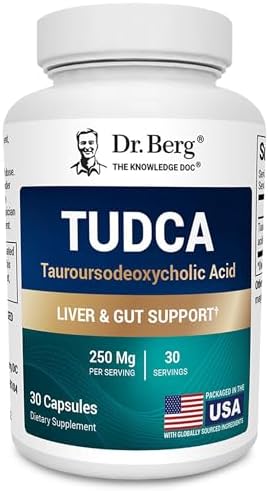 Suplemento TUDCA de Dr. Berg (Ácido Tauroursodeoxicólico) - Fórmula Potente para la Salud del Hígado, Flujo Biliar, Soporte de Vesícula Biliar y - imagen 1