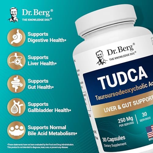 Suplemento TUDCA de Dr. Berg (Ácido Tauroursodeoxicólico) - Fórmula Potente para la Salud del Hígado, Flujo Biliar, Soporte de Vesícula Biliar y - imagen 3